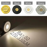 Spot LED Downlights 12V Blanc Noir Doré Argenté Clips Modernes Minimalistes Puces LED COB