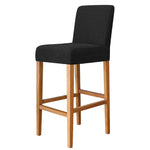 Housse chaise jaune rayée moderne adhésive polyester bar stool banquet