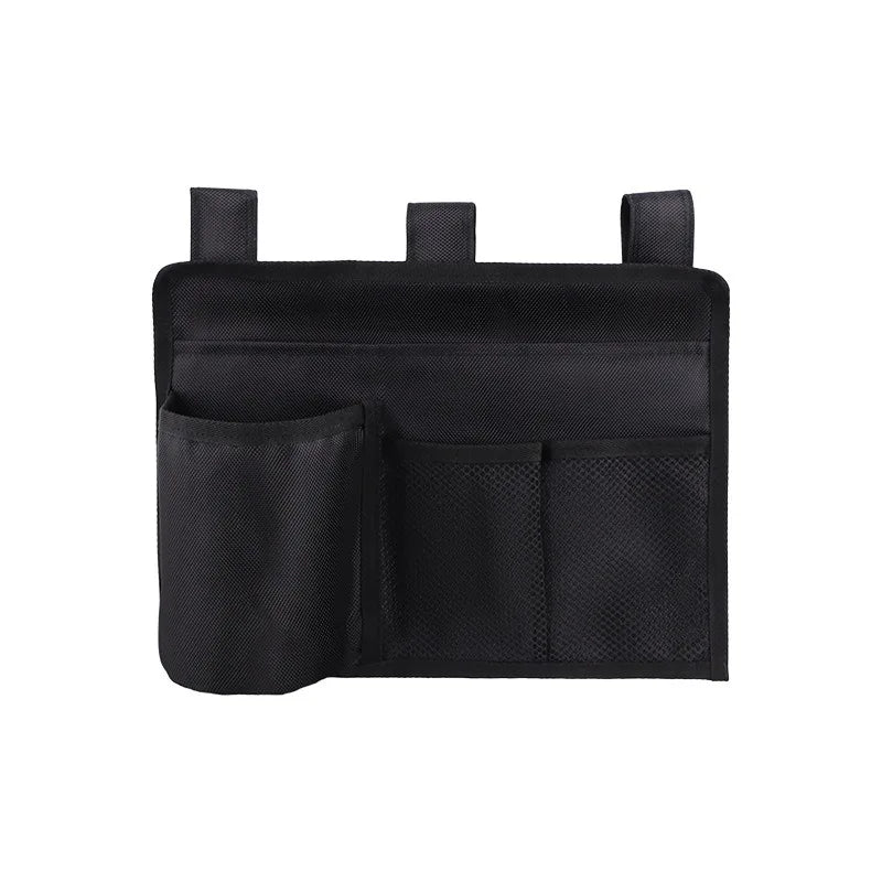 sac rangement noir pliable multiple poches clips pratique polyester durable