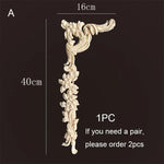 ornements décoratifs bois sculpté floral baroque beige clair intérieur décoration mur meuble