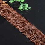 ruban décoratif moderne élégant blanc bleu clair marron rayures géométriques opaques polyester 6cm