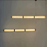 suspension lumineuse moderne blanc doré rayures horizontales opacité câble noir 90 260V 249 2000lm