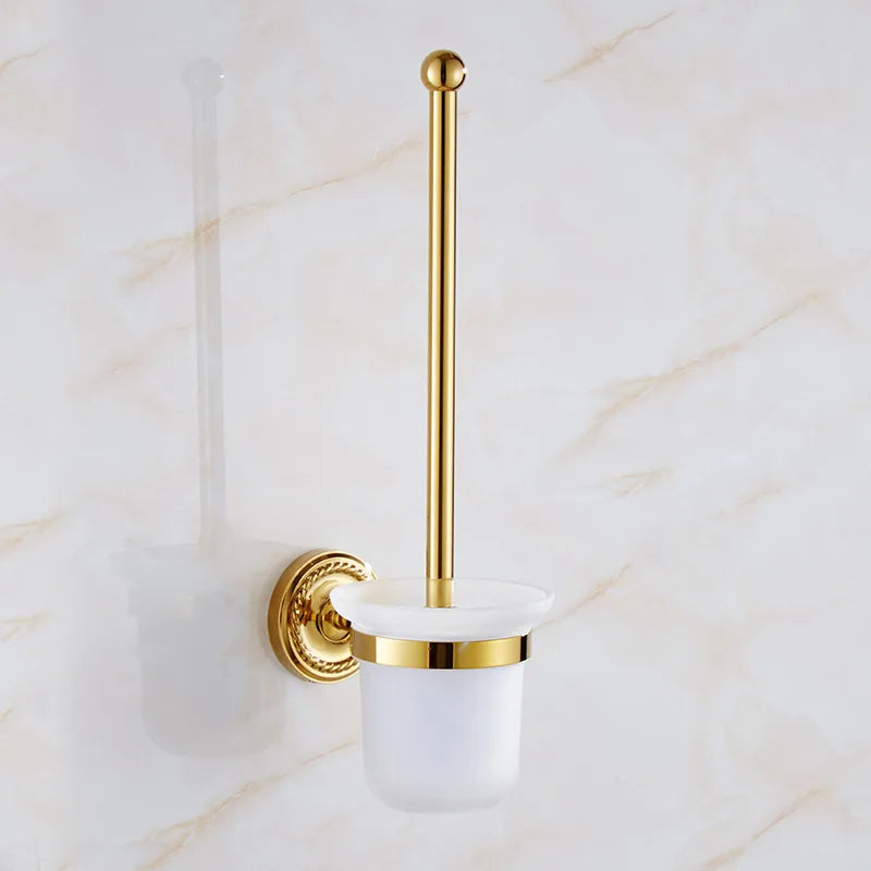 accessoires salle bain or chrome classiques porte savon serviettes anneau roulé fixations murales