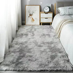 tapis moderne doux uni polyester lavable main machine antidérapant shaggy chambre sofa living room