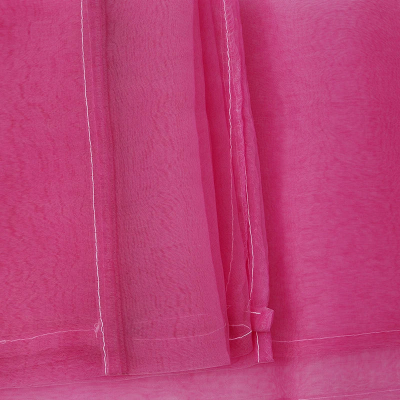 rideaux tulle transparent polyester couleur unie moderne plissé verticalement transparent décoration chambre salon