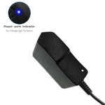 chargeur universel 12v 1a noir prise eu us mat moderne câble 92cm abs certifié