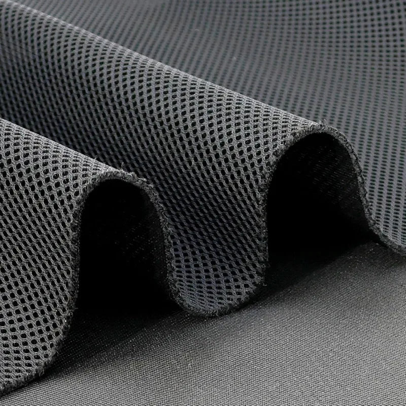tissu maille polyester noir gris moderne couverture siège bricolage housses chaise matériaux respirants DIY