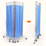 Détail du tissu du rideau de séparation médical