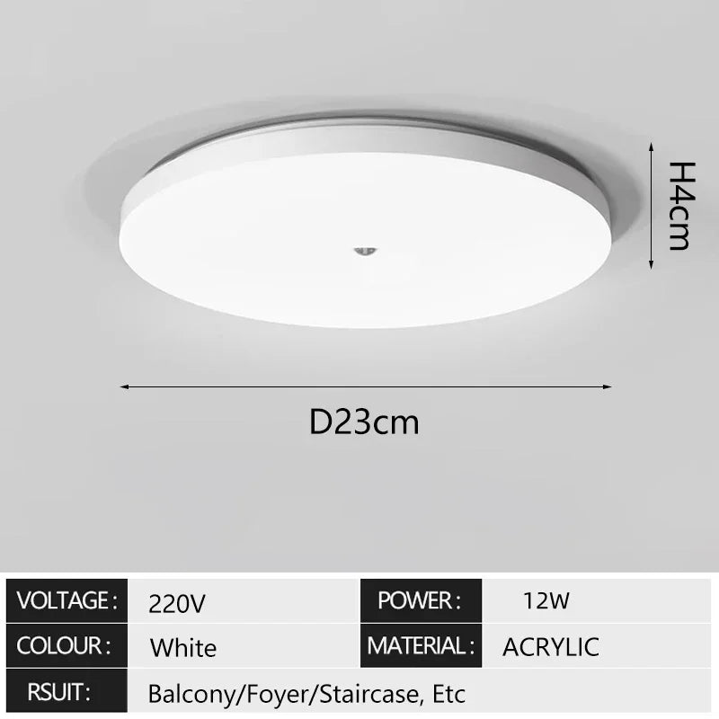 plafonnier led moderne blanc detection mouvement infrarouge flux lumineux 249 2000 minimaliste autonome