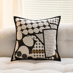 taies d'oreiller géométriques polyester non toxique maison moderne motifs léopard adhésifs respectueux environnement