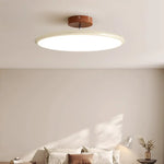 plafonnier moderne rond vert beige marron lisse opaqué télécommande led 40cm 50cm lumière chaude