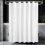 rideau douche blanc uni imperméable aimants lestés moderne respectueux environnement opaquet eva métalliques