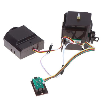 kit pièces mécanisme arcade joystick noir vert jaune rouge blanc plastique connecteurs pcb câbles