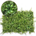 panneaux murals gazon artificiel uv résistant forme carrée couleur verte intimité extérieur moderne naturel