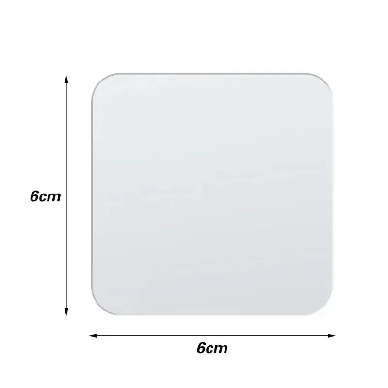 adhésif double face réutilisable transparent imperméable pratique mur meubles 6cm 6cm