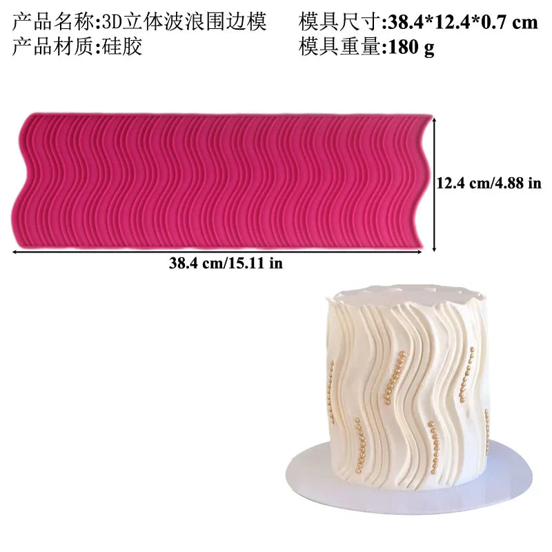 moules silicone gâteau dentelle origami bordure fondant deco pâtisserie triangles floral modernes