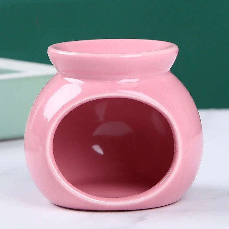 diffuseur d'odeurs brûleur d'arômes bougie céramique moderne vert bleu rouge rose jaune blanc salon