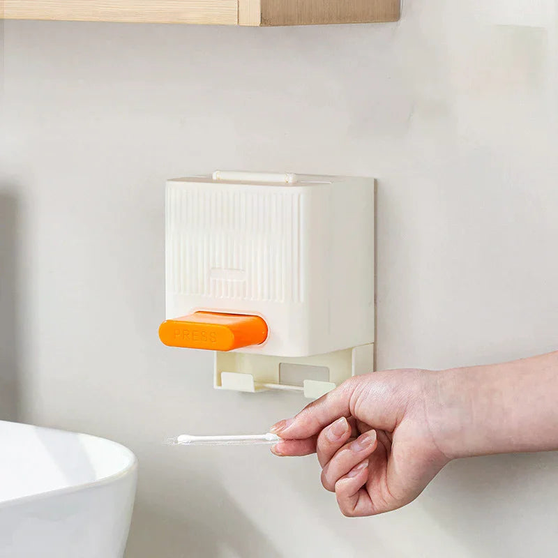 distributeur serviettes boîte anti poussière couvercle moderne rayures verticales adhésif blanc vert orange salle