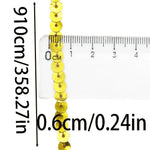 ruban paillettes or argent multicolore moderne festif 910cm polyester brillant 6mm