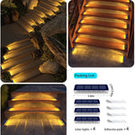 éclairage solaire led moderne bleu autoadhésif ip68 étancheextérieur pas cher autonomie longue