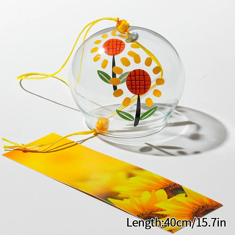 cloches vent transparentes motifs floraux décoratives japonaises artisanales chambre decoration