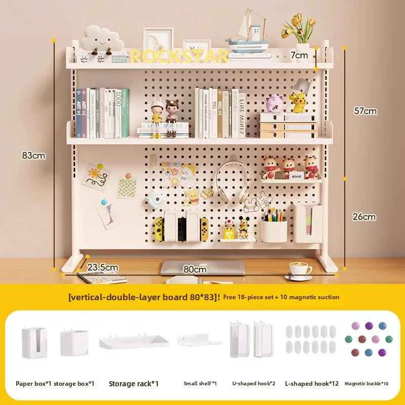 étagère murale modulaire métal blanc porte crayons support objets moderne