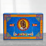 statues bouddha complète kit rituel instructions poudre sacrée rouleaux prières traditionnellements décoratives