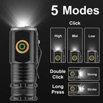 lampe torche led rechargeable tactique robuste étanche aimant clip lotus attack head