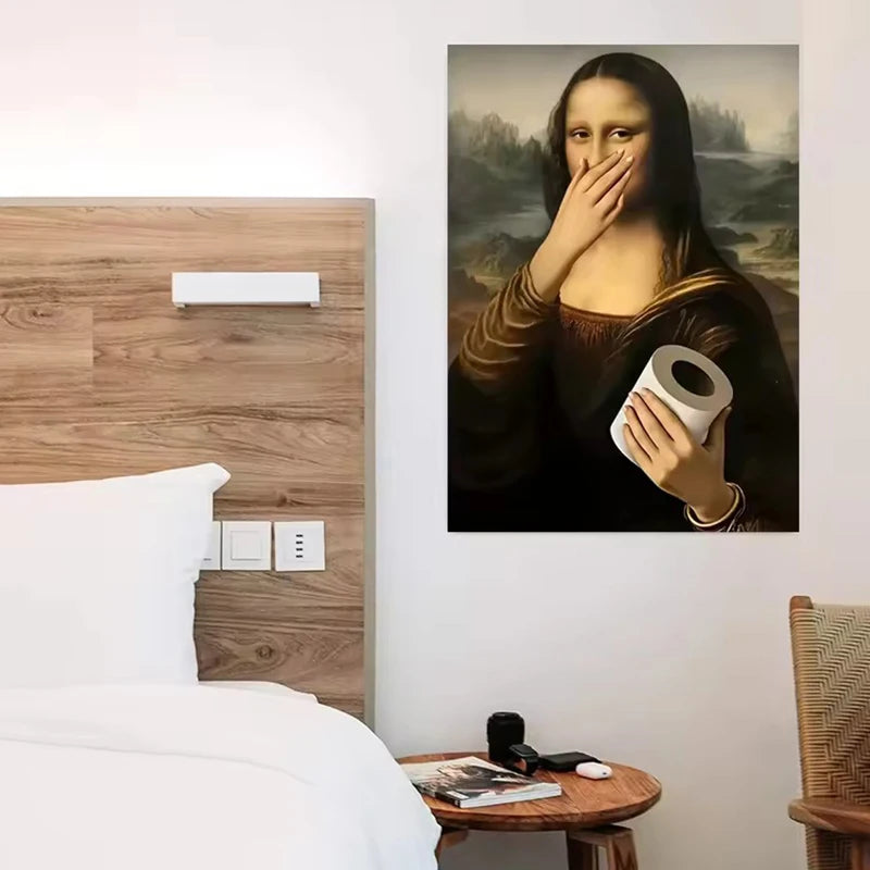 toile d'art Mona Lisa Renaissance classique toile coton cadre bois 20x30cm 30x40cm