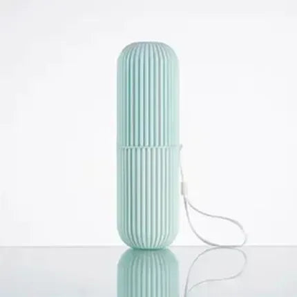 organisateur brosse dents portable rose blanc gris vert rayé moderne imperméable eco friendly PVC