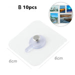 supports murals adhésifs transparents blancs modernes minimalistes utilisation multiple vis écrous 6cm6cm