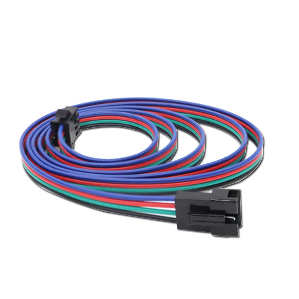câbles électrique extension 24v led 2pin 3pin 4pin 5pin noir rouge vert bleu