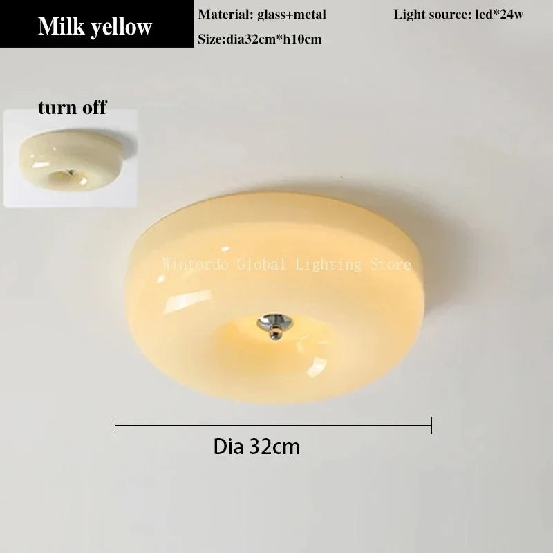 lampe moderne blanc crème texture lisse ampoule led 6000k 3000k éclairage quotidien cuisine montée