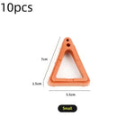 pieds pot fleurs orange triangle pratique grands petits eyelets robustes