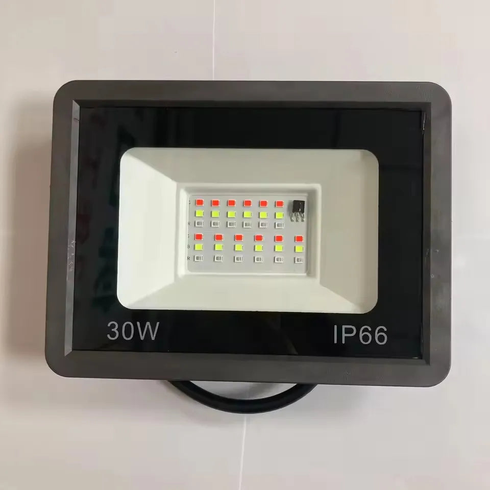 projecteur led rgb étanche ip66 moderne télécommande 110v 220v 10w 30w 50w 100w