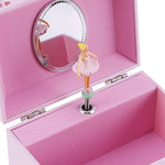boîte bijoux rose danse fleurs imprimé miroir poupée cadenas classique.storage organizer chambre
