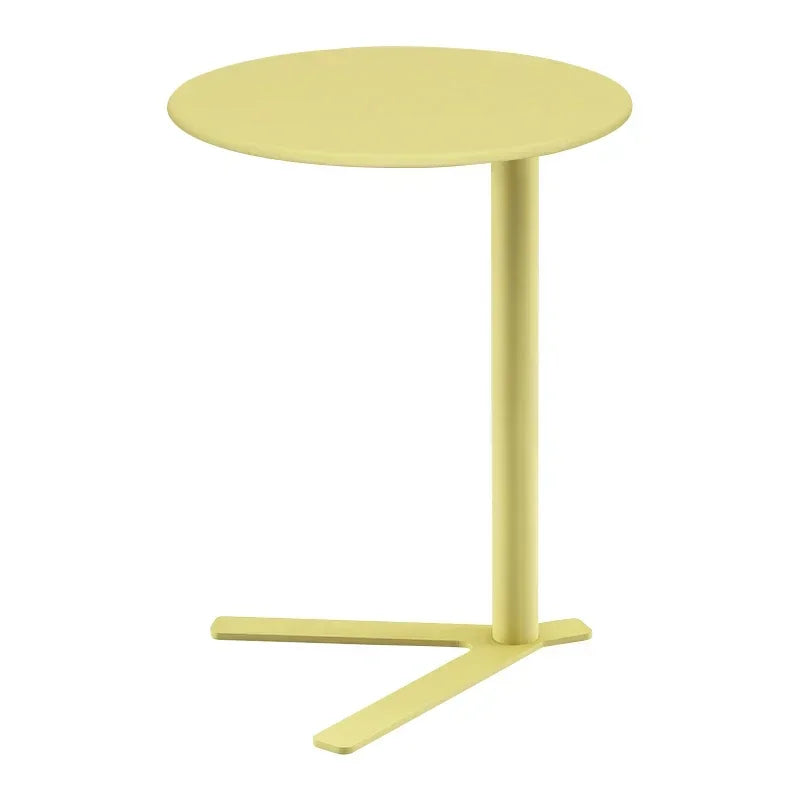table d'appoint moderne table ronde acier inoxydable verre transparent minimaliste décoration maison plateau 48cm
