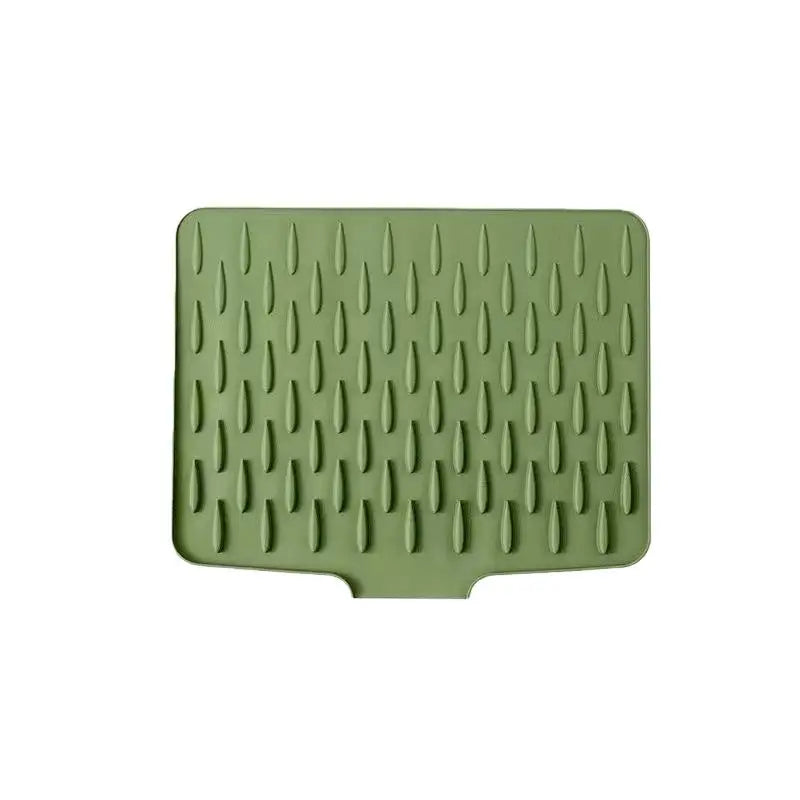 tapis drainage silicone noir moderne rayures diagonales cuisine antidérapant résistant chaleur 40cm 32cm
