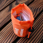 sac rangement survie bivouac sifflet outil camping orange portable pliable emergency outdoor kit