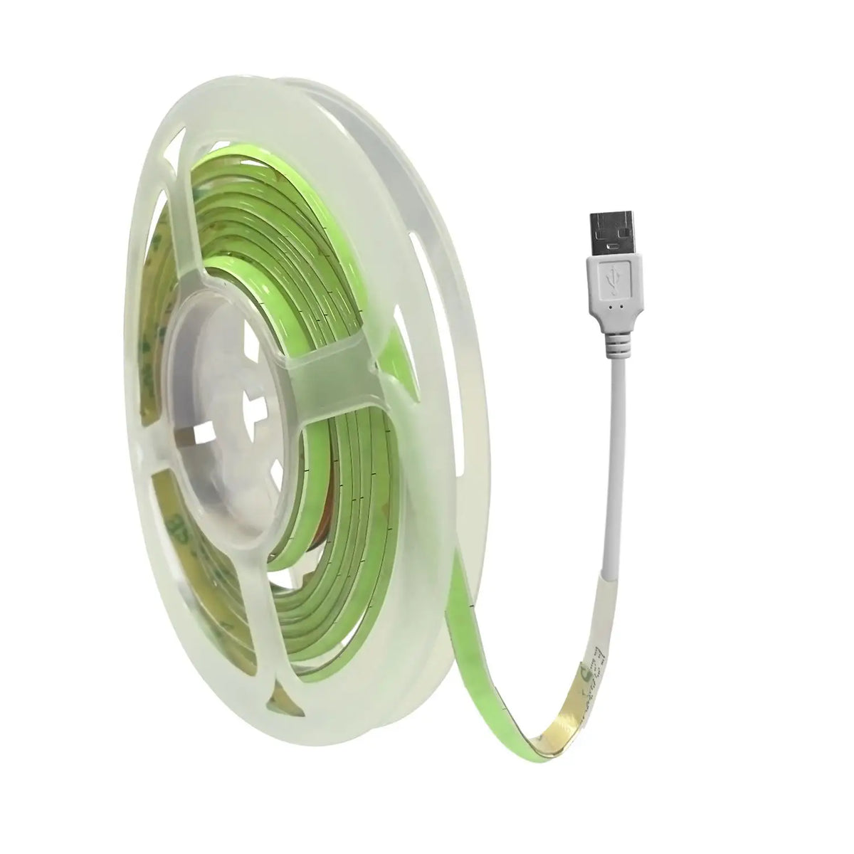 ruban led vert clair rayures concentriques moderne adhésif 5v 50000hrs 480ledsm iceblue usb