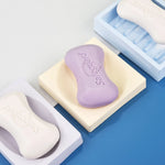moules savon silicone blanc bleu rose moderne lignes horizontales verticales adhésif