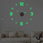 horloge murale moderne vert fluo rouge blanche dorée noire adhésive numérique salon chambre coucher
