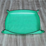 tapis sol jardin vert texture tissée moderne pliable étanche 50x50cm