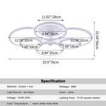 lampe led moderne blanche circulaire minimaliste opaques interrupteur tactile télécommande