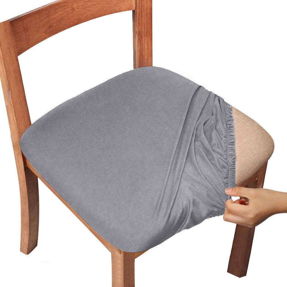 housse chaise gris moderne adhésive imperméable lavable polyester chambre coucher salon