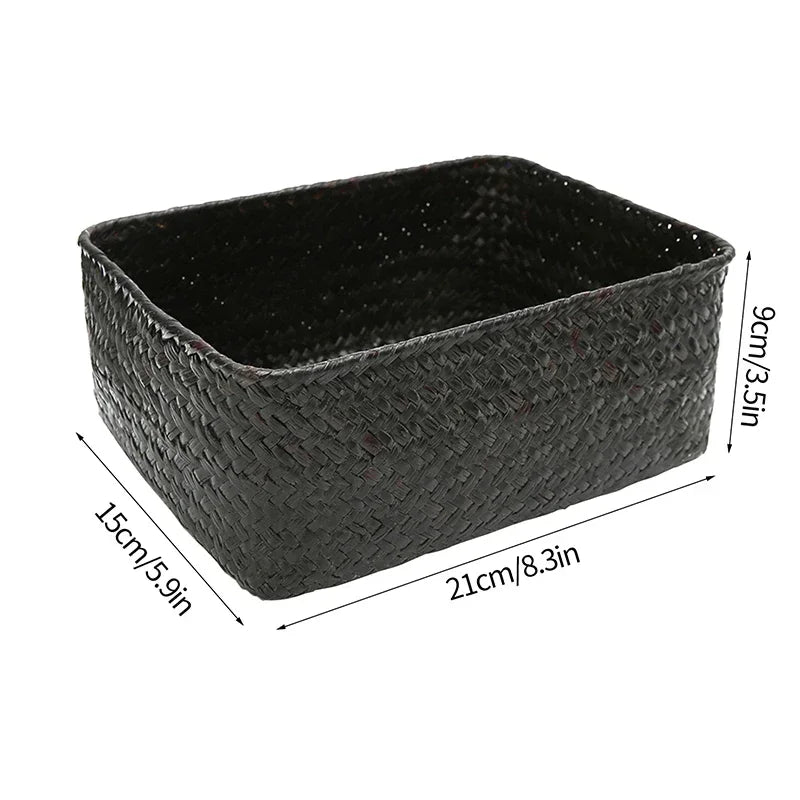 paniers rangement vannerie naturelle tissage traditionnel stockage organisation kitchenettes
