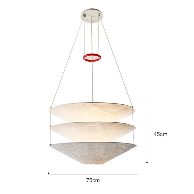 suspension lumineuse moderne blanc texture ondulée salle restaurant chambre principal hall led papier