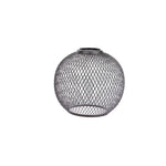 lampe suspendue moderne fer maille géométrique blanc noir doré opaques