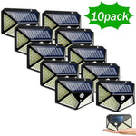 lampes solaires led détecteur mouvement moderne lot 10 noir blanc