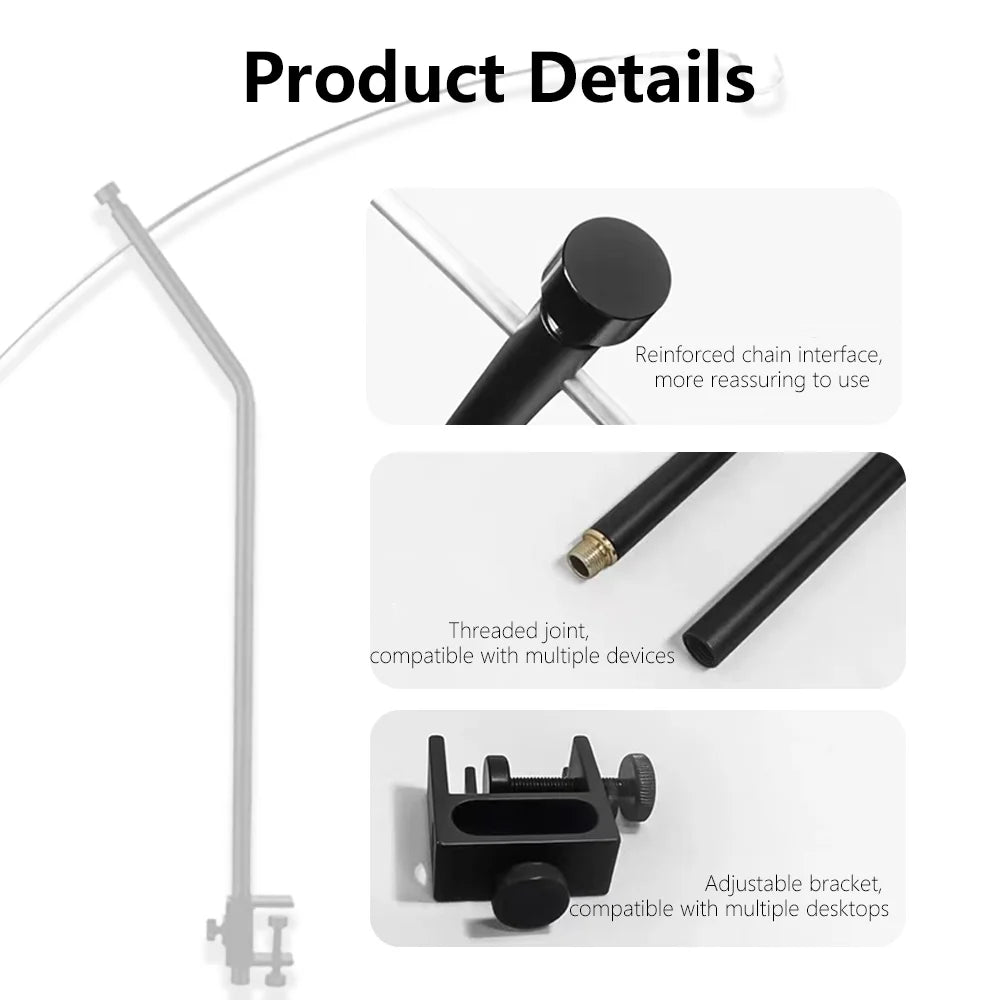 lampe camping noir minimaliste clips aluminium sac rangement portableextérieur